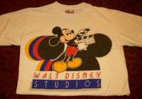 Disney Walt Disney Studios Mickey Mouse Tshirt Sz Small - VINTAGE